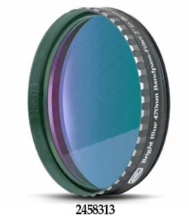Baader Bright Blue 470nm Bandpass Filter - 2" Round Mounted
