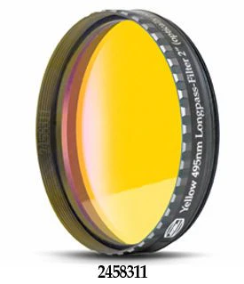 Baader Yellow 495nm Long-Pass Filter - 2" Round Mounted