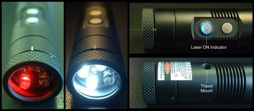 Hotech Astro Aimer G3 - Red/White LED Flashlight w/Green Laser Pointer - Image 3