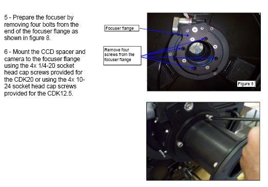 PlaneWave Secure Fit CCD Spacer for CDK12.5 - 4.8-inch Length - Image 8